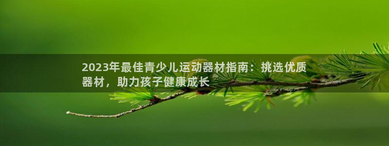 意昂3官网：2023年最佳青少儿运动器材指南：挑选优