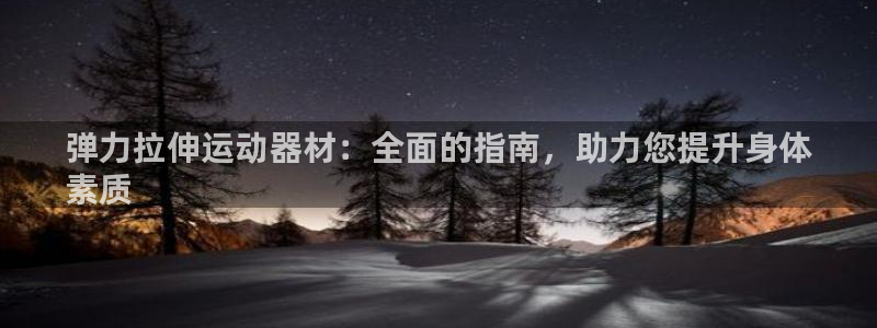 意昂体育3招商：弹力拉伸运动器材：全面的指南，助力您