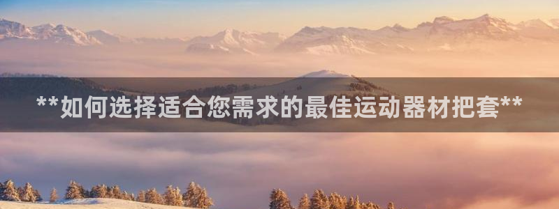 意昂3娱乐平台：**如何选择适合您需求的最佳运动器材