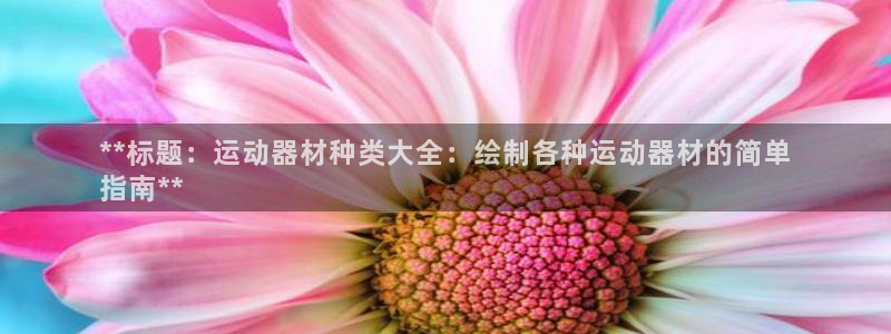 意昂3娱乐平台：**标题：运动器材种类大全：绘制各种