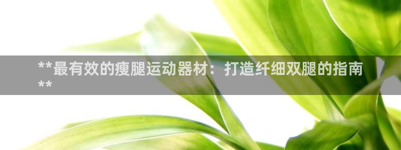 意昂体育3娱乐：**最有效的瘦腿运动器材：打造纤细双